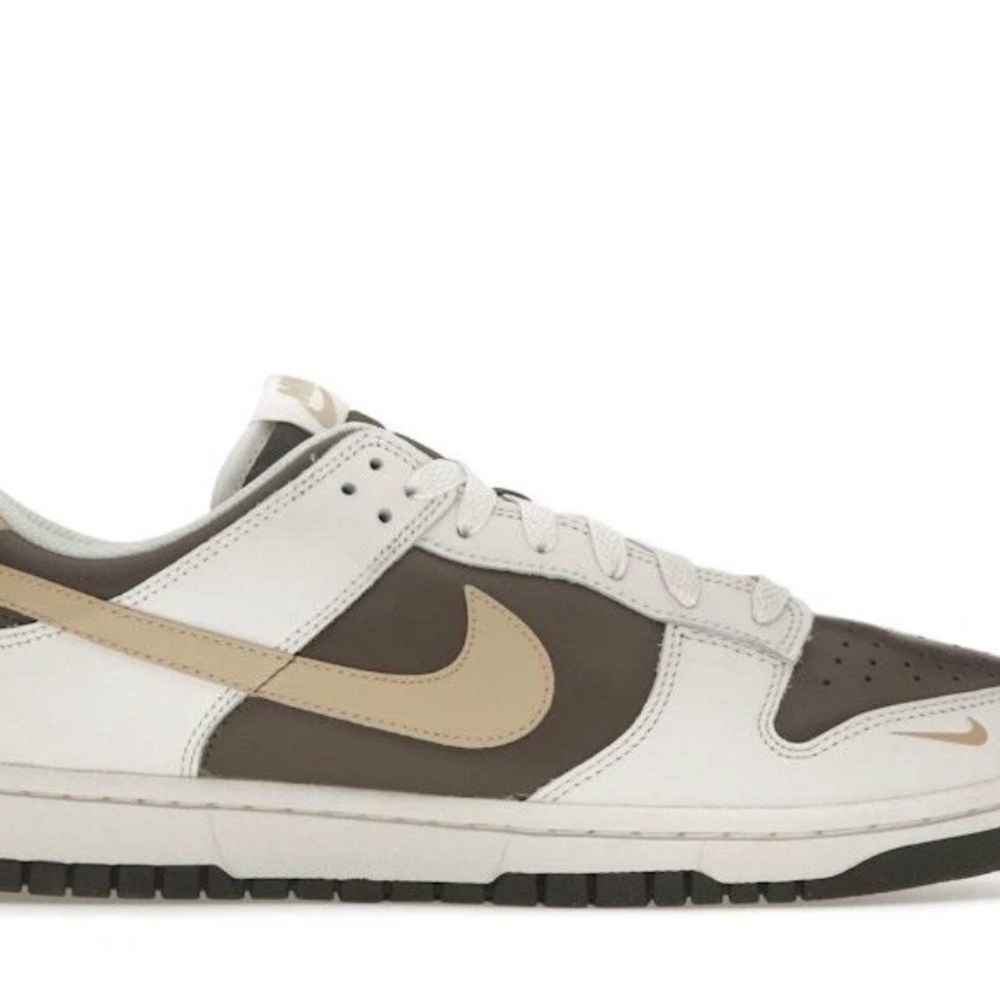 Nike Dunk Low in Cream and Brown